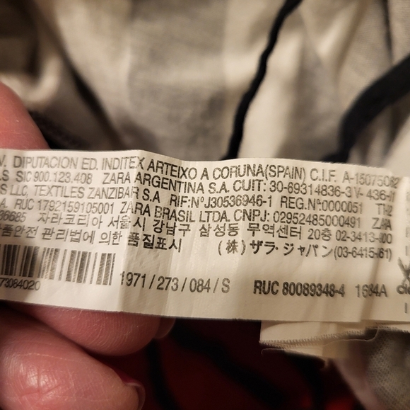 ZARA Trafaluc black and white striped top Small - Picture 14 of 16